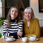 Madeleine White, left, and Suzanne White, right, founders of Juni Cosmetics, at The Last in Norwich