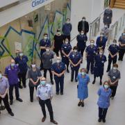 The Norfolk and Norwich University Hospital Novavax vaccine trial team at the Clinical Research Facility at Norwich Research Park.