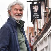 Jonathan Hooton, the Norwich Pub Detective, outside his favourite Norwich pub, the White Lion in Oak Street.