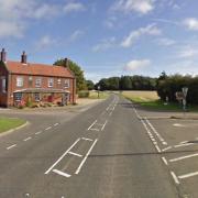 Google maps showing Crawfish Inn, Holt Road, Thursford