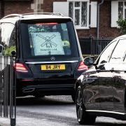 A convoy of Ovamill vehicles escorted the family of Mark Everard to his funeral at St Nicholas church in Great Yarmouth