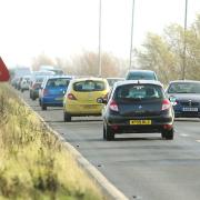 Traffic on the Acle Straight. Pic: Archant Library.