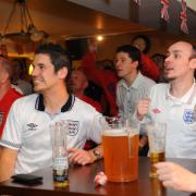 Football fans at the Woolpack pub in Norwich in 2012.