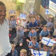 Primary school teacher Andy Palmer, is using the Euros as an opportunity to teach his class about global geography.