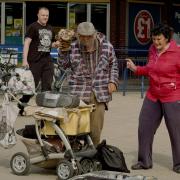 Great Yarmouth's Puppet Man, ahead of the curve back in March 2020 adopting a mask as he entertained some weeks before they became commonplace on Britain's streets.