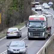 The A47 between Easton and North Tuddenham.