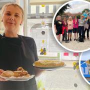 The final Norfolk Day events were celebrated over the weekend of July 30 and 31. Pictured is Michelle Filby (left) holding Norfolk cakes, and Thetford runners