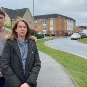 District and county councillor Sharon Blundell with her husband Gary Blundell, vice-chairman of Costessey Town Council, who live in Queen's Hills estate in Costessey