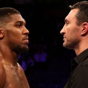 Anthony Joshua (left) faces Wladimir Klitschko at Wembley Stadium