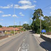 Norwich Road in Wroxham is blocked following a crash involving a van and a bicycle