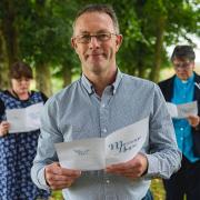 Steve Foyster, who helped compose a message of hope for Suicide Prevention Day, with peer support worker Katrina Squires (left) and Revd Canon Chris Copsey, who worked closely with people affected by suicide as chaplain with Norfolk Coroner�s Service