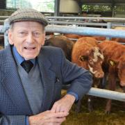 Veteran clerk David Pond has been honoured for 65 years of service to Norwich Livestock Market