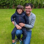 Davide Lombardi with his son Alessandro Lombardi