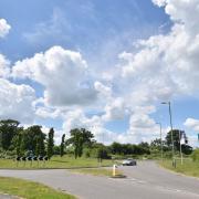 Roundhouse Way in Cringleford, off which many of the new homes in the village are being built.