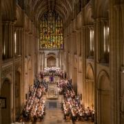 The Advent procession at Norwich Cathedral 2022