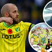 Teemu Pukki teamed up with Donald Duck for a Finnish magazine - Pictures: Newsquest/Sanoma Media/Jari Valtonen