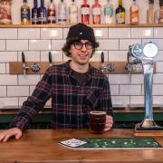 Co-owner Elliot Dransfield behind the bar at The Porters Arms in Aylsham Picture: Sonya Duncan