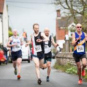 John Hudson on his way to victory at the Norfolk Marathon
