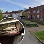 Water has been pouring in through the roof of a city council home in Appleyard Crescent for nine months now