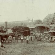 Troshin’ time in Norfolk set in an era  when workers of all ages  mixed and mardled  with proper team spirit down on the farm