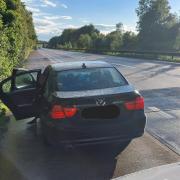 Police have seized a car on the A11