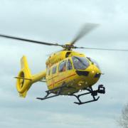 An air ambulance was called to an incident in a village near Norwich this morning