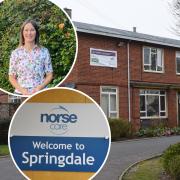 Springdale Care Home in Brundall is set to close. Inset: Councillor Eleanor Laming