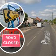 Emergency work is being carried out in Plumstead Road in Norwich