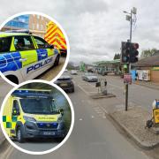 A man has been taken to hospital following a hit and run on the city outskirts