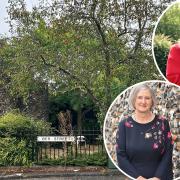 A small park in the city is being plagued by anti-social behaviour. Inset: Councillor Gurpreet Padda (top) and Dr Jan Sheldon (bottom)