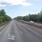 There has been a crash on the A47