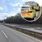 A car was driving down the wrong side of the A47 near Thickthorn