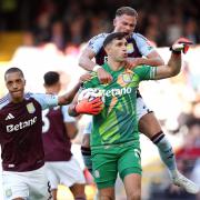 Aston Villa goalkeeper Emiliano Martinez helped them win at Fulham (John Walton/PA)