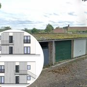 Garages are set to get demolished imminently as work begins on 12 flats in a city suburb