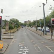 Two vehicles crashed on Chapelfield Road on Tuesday afternoon