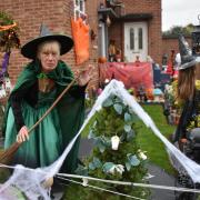 Dawn Girling is ready for Halloween at her decorated garden in Waterman Road