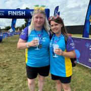 The duo walked 14 miles, starting and ending in Thorpeness