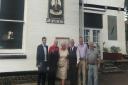 The Thetford Business Awards judges. Pictured from left to right are: Jeff Ward, from Centurion Safety, Thetford mayor and business owner Roy Brame; town councillor Sylvia Armes; organiser Gez Chetal; Nigel Armes from Crown Chicken and Brian Rutterford, f