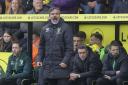 David Wagner urges his team on during the home draw against Swansea