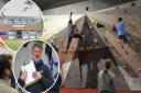 Highball Climbing Centre is moving to a new home in Norwich. Inset: Owner Mike Surtees and the new Kirkham House site