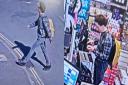 Police have released CCTV images which show missing man Anthony Hill in Norwich on Monday morning