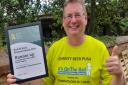 David Holliday with his Rural Business Awards certificate