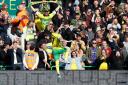 Borja Sainz celebrates his strike in the 4-0 win over Hull City at the weekend