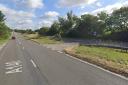 There are currently heavy delays on the A140 near a Suffolk town after a collision between two cars.