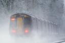 Rail services in the UK will be disrupted because of  amber weather warnings for snow, rain and wind