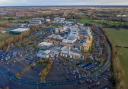 Aerial photo of the NNUH