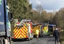 The scene of a crash at Little Fransham, A47, which killed Peter Stebbings and Calvin Beckett