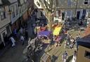 Filming of the Mathew Vaughn movie 'Stardust' on Elm Hill, Norwich.Photo:Antony KellyCopy:Lorna MarshFor: EDP newsEDP pics © 2006(01603) 772434