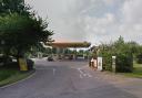 The Shell petrol station on the edge of Brundall near the A47