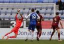 Angus Gunn was kept busy in the first half of Norwich City's 0-0 Championship draw at Wigan